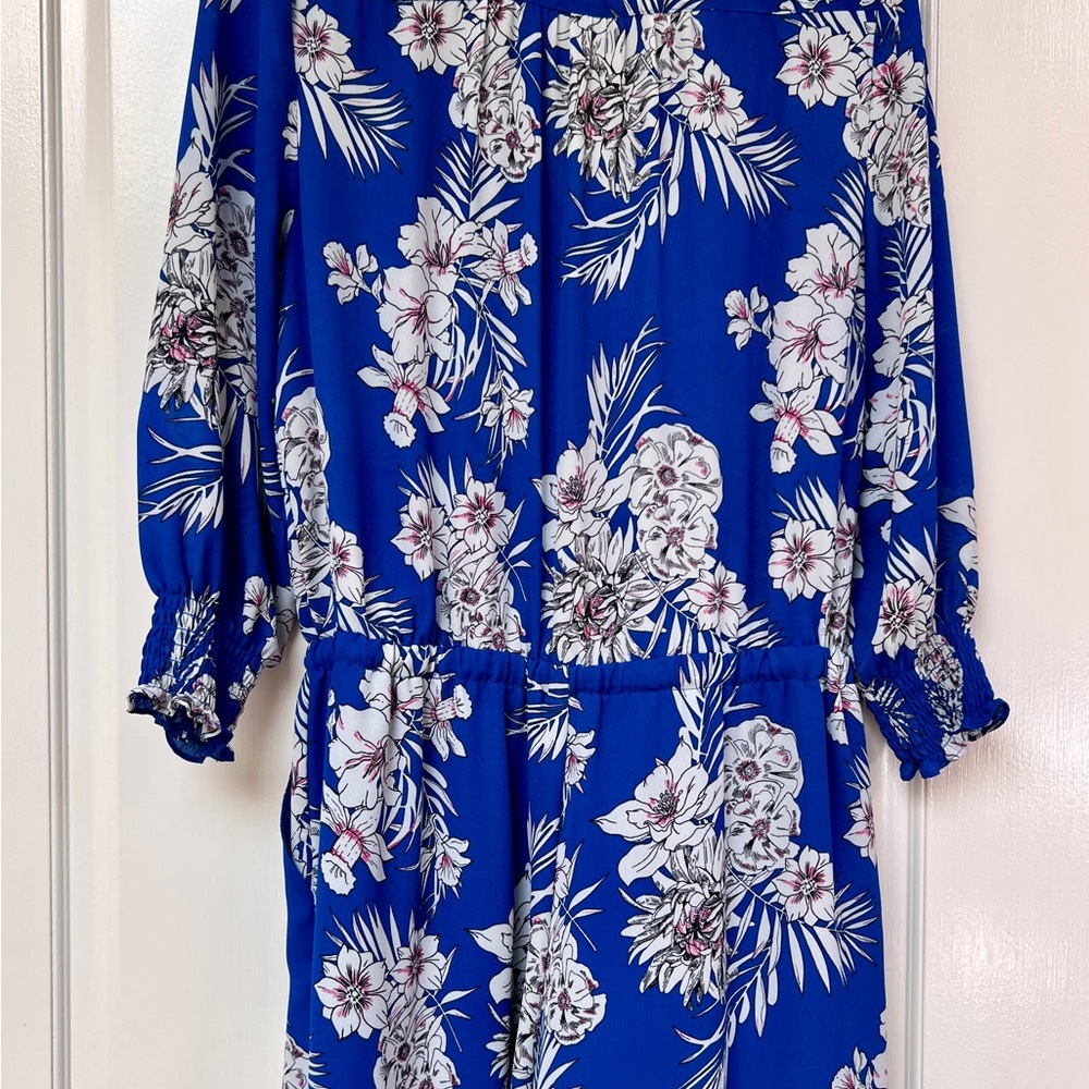 Vacay Vibes! Floral Blue Romper